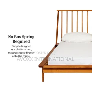 Walker Edison BQSPINCA Modern Wood Queen Spindle Bed