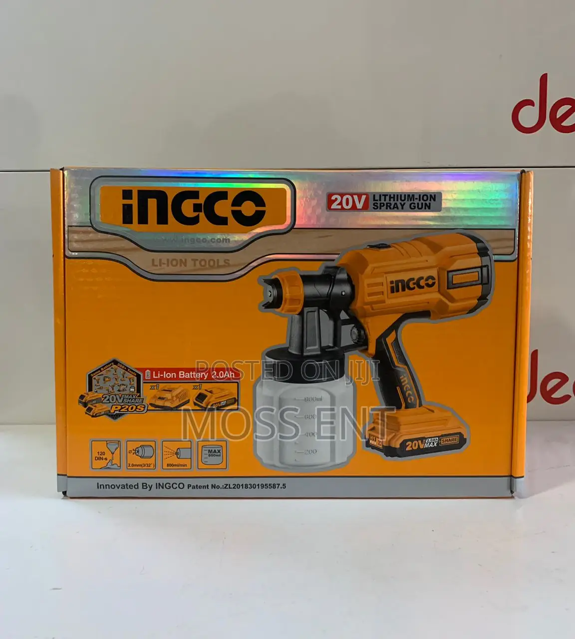 Lithium-Ion Spray Gun 20v + Battery - Csgli20406