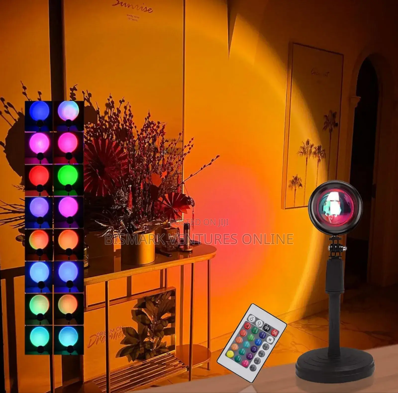 16 Colors Sunset Projection Lamp, Rainbow Night Light