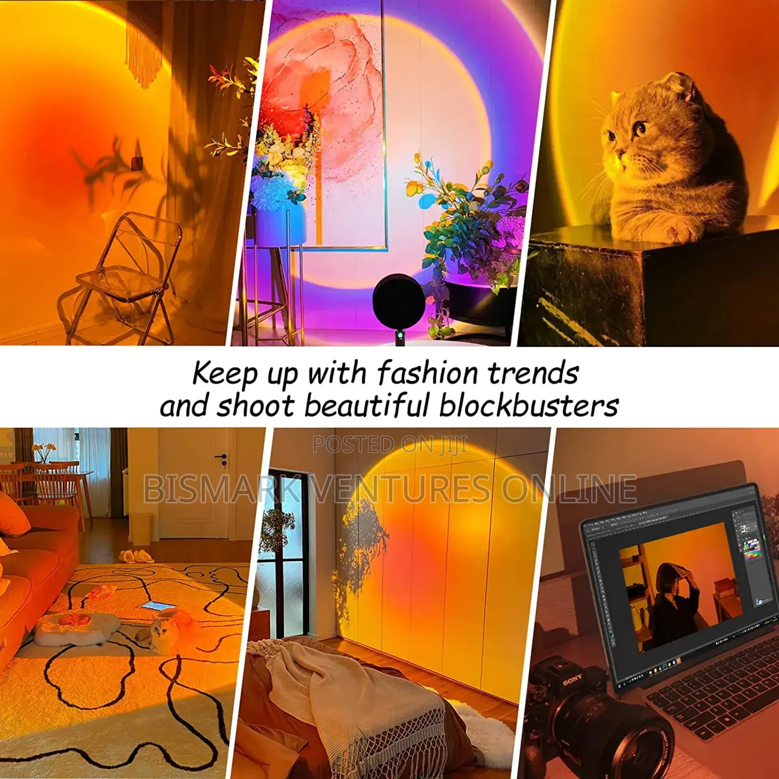 16 Colors Sunset Projection Lamp, Rainbow Night Light