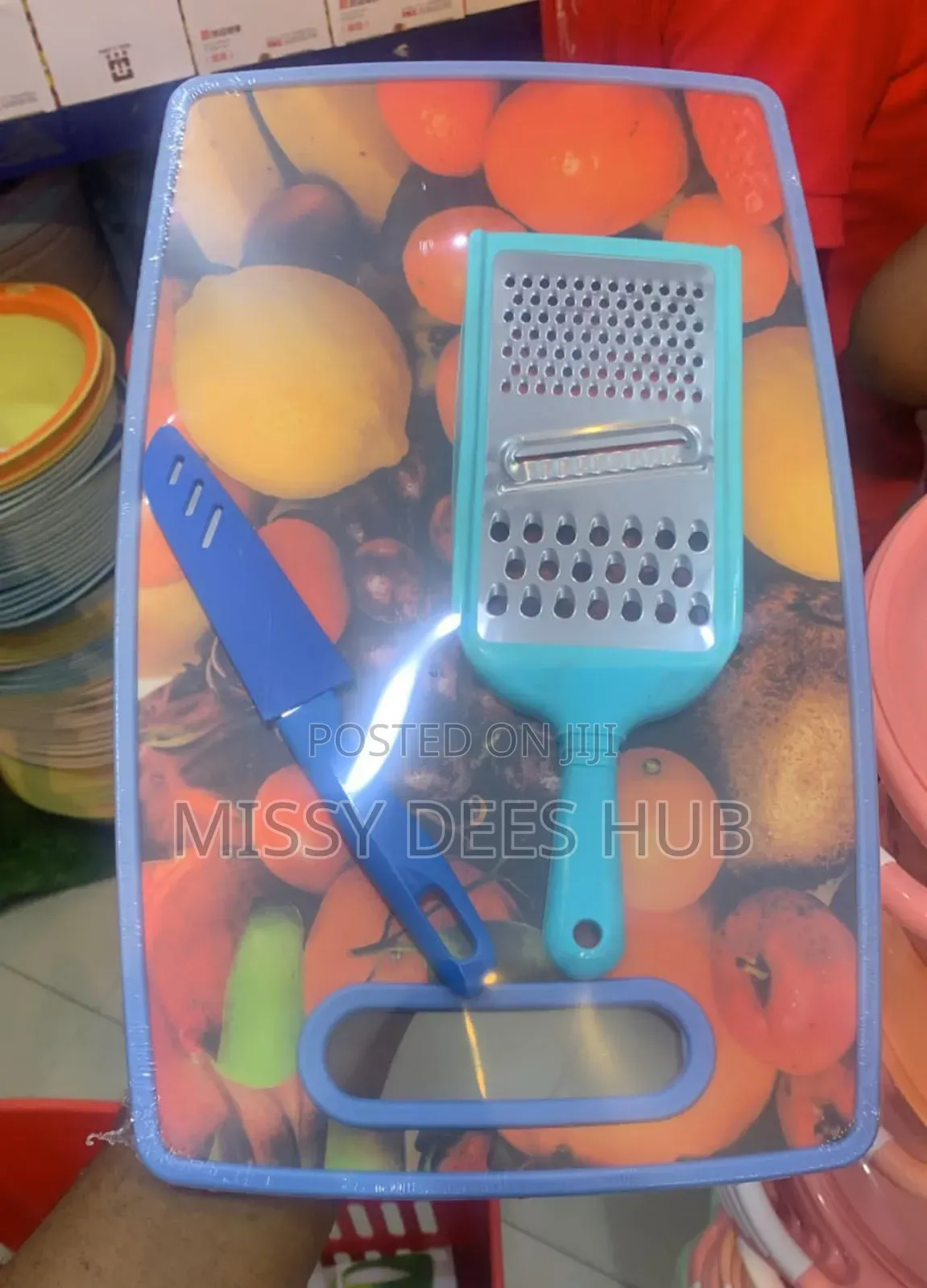 3in1 Kitchen Set (Board+Knife+Grater)