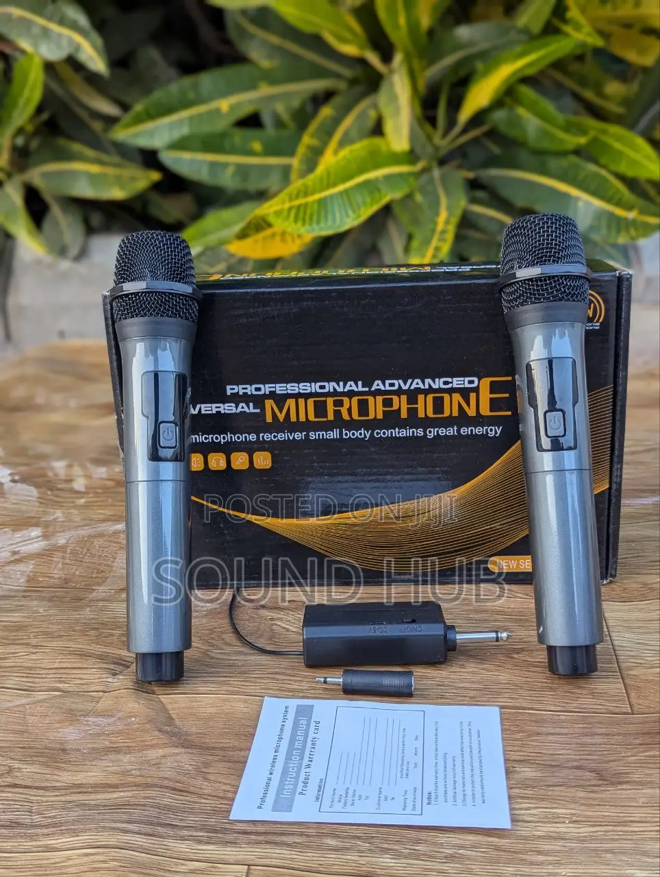 2 Wireless Microphones for Karaoke Parties, Church Performan