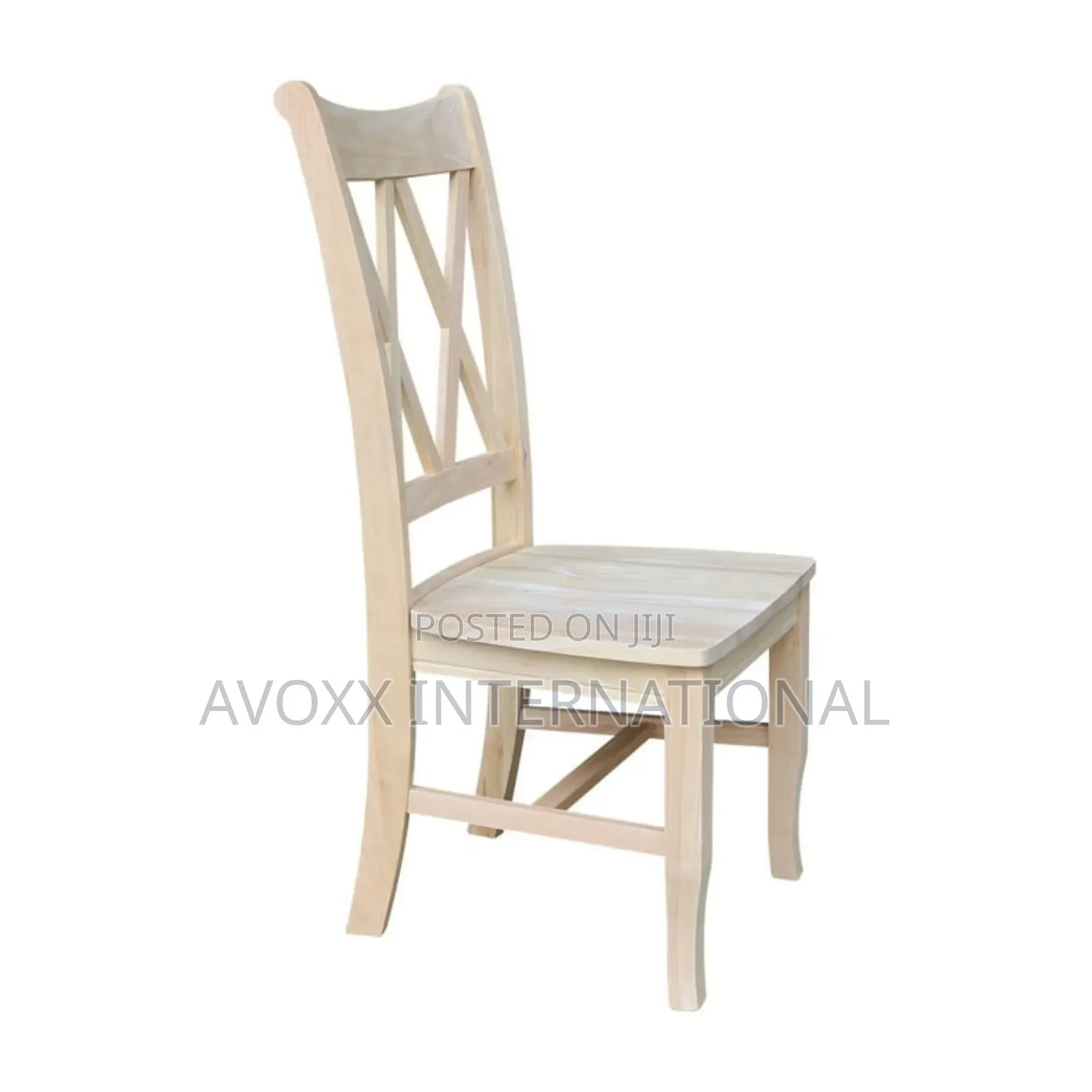 Lynn Solid Wood Double X-Back Stools (Set of 2