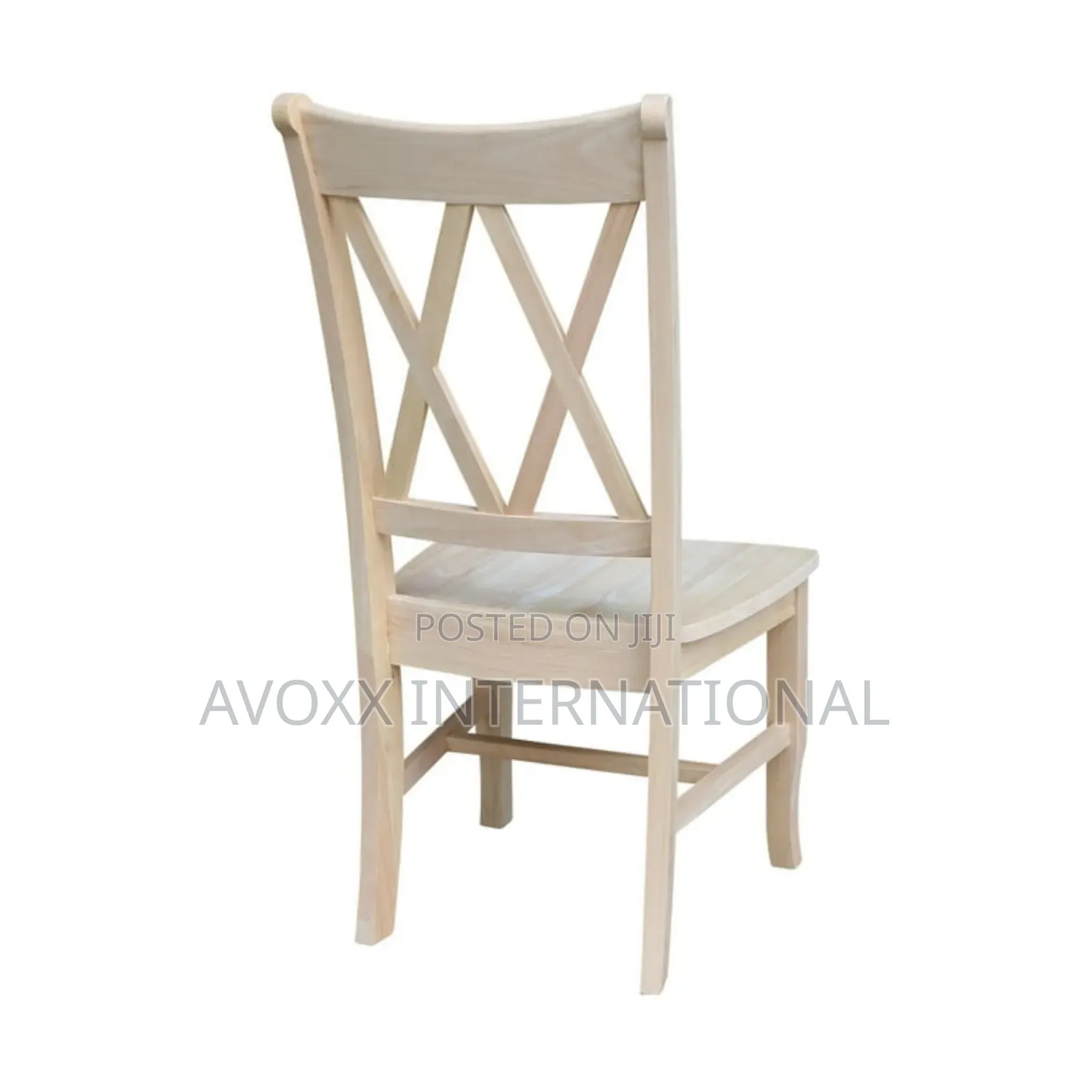 Lynn Solid Wood Double X-Back Stools (Set of 2
