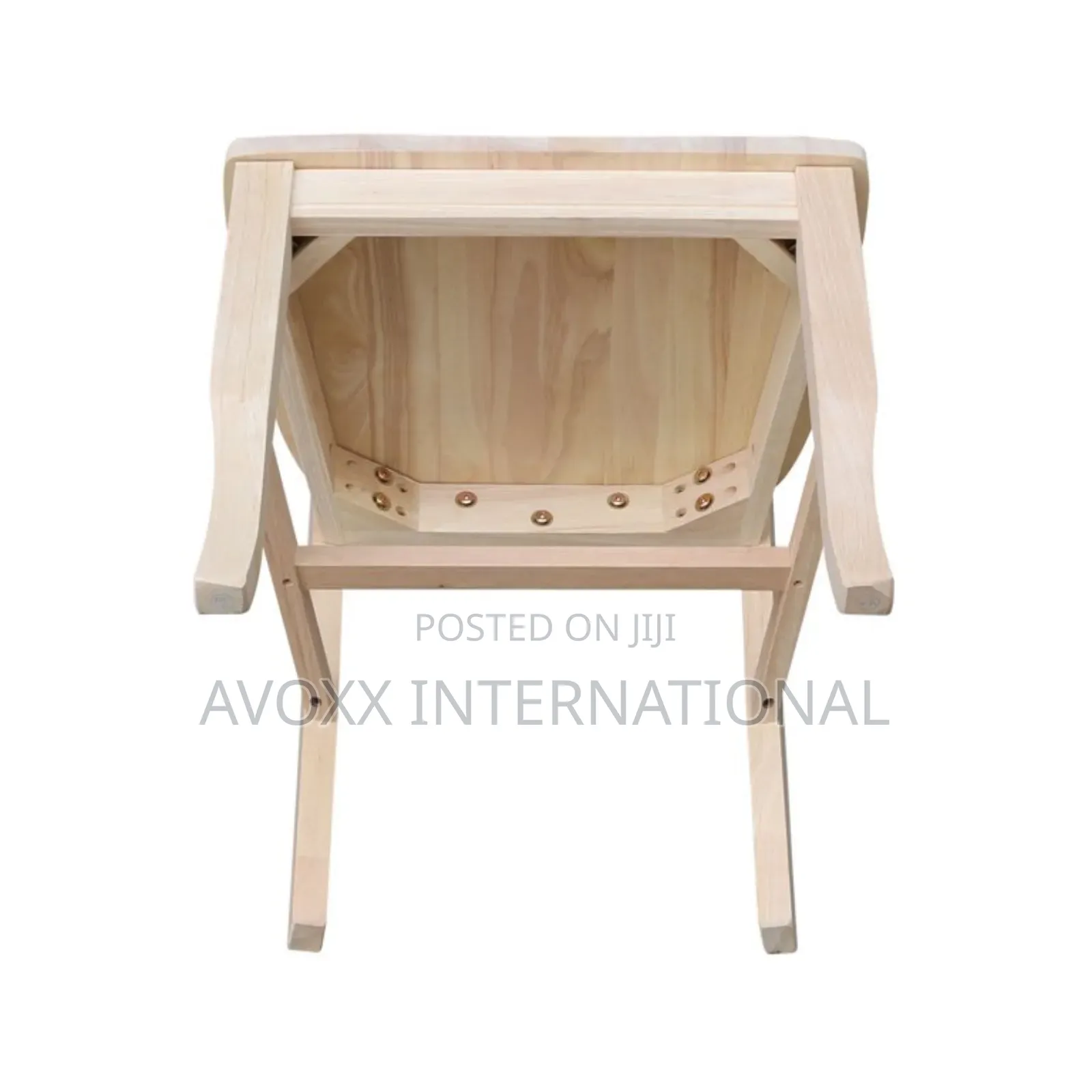 Lynn Solid Wood Double X-Back Stools (Set of 2