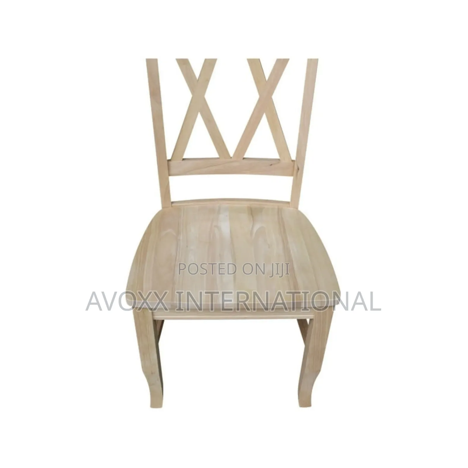 Lynn Solid Wood Double X-Back Stools (Set of 2