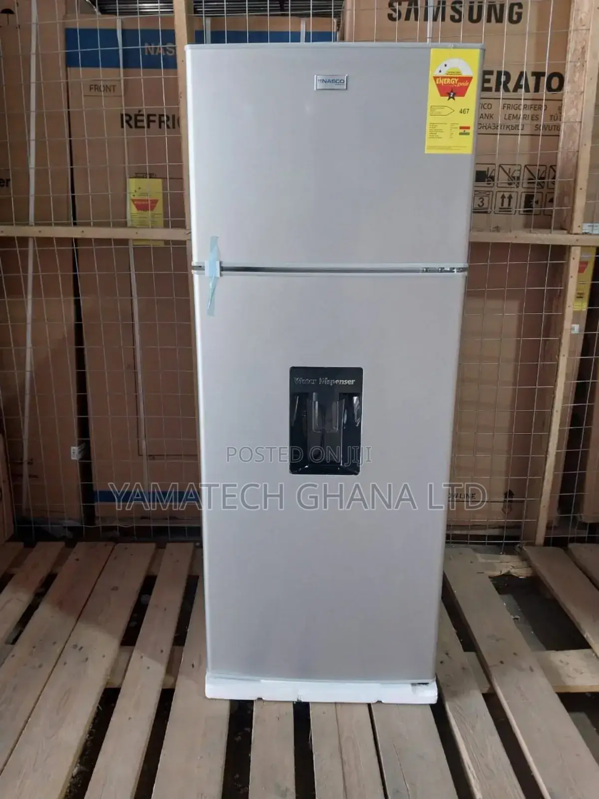 Nasco Fridge Top Freezer 210litres With Water Dispenser