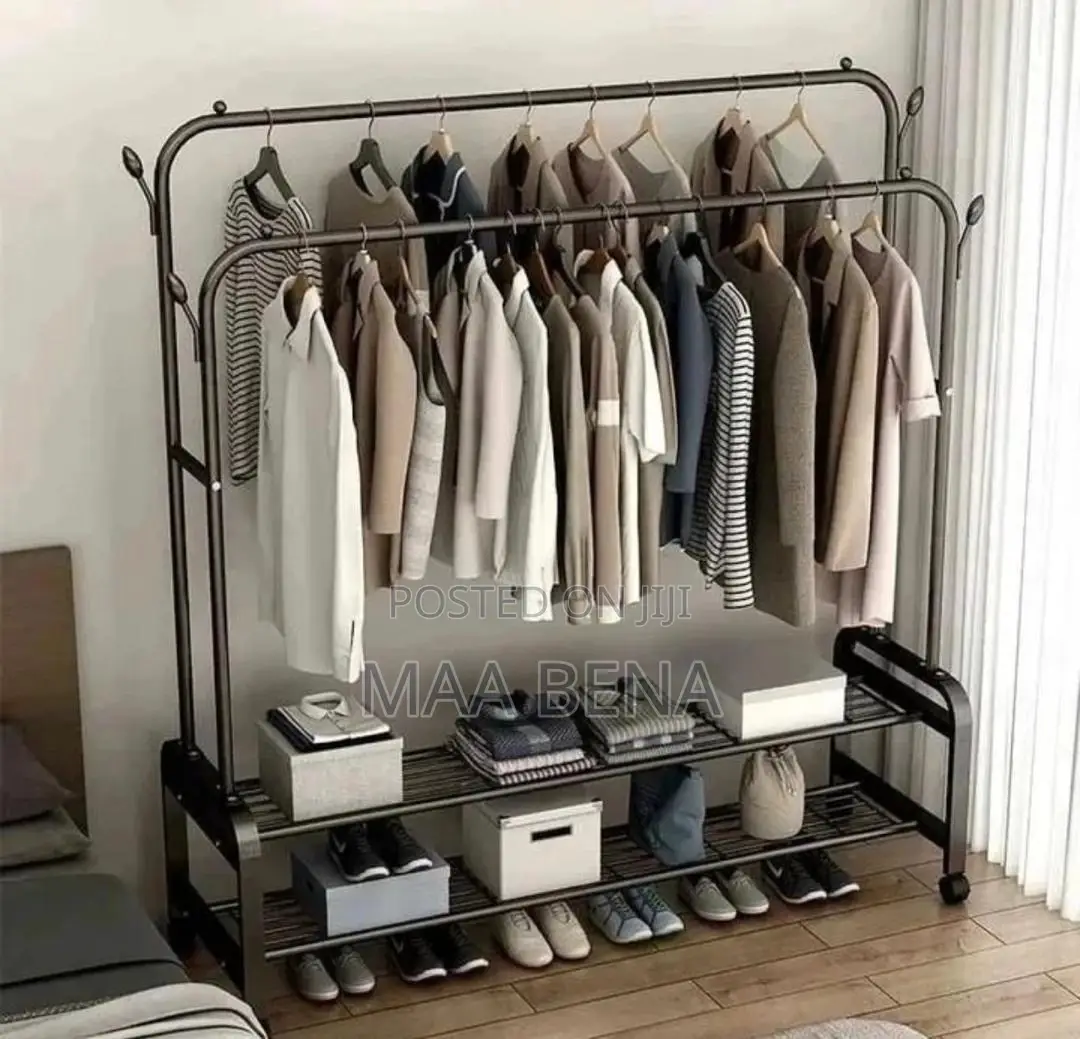 Clothes Hanger With Shoe Rack