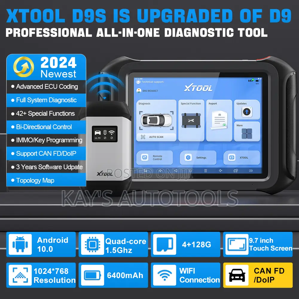 Xtool D9s Professional Car Diagnostic Scanner and Programer