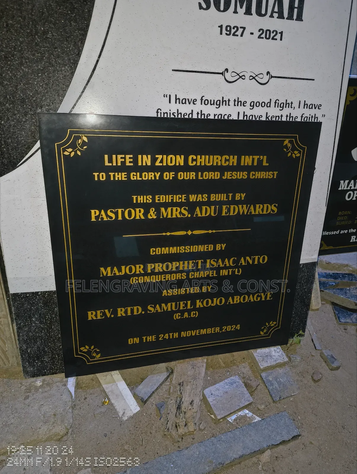 Granite, Marble and Tile Plaque