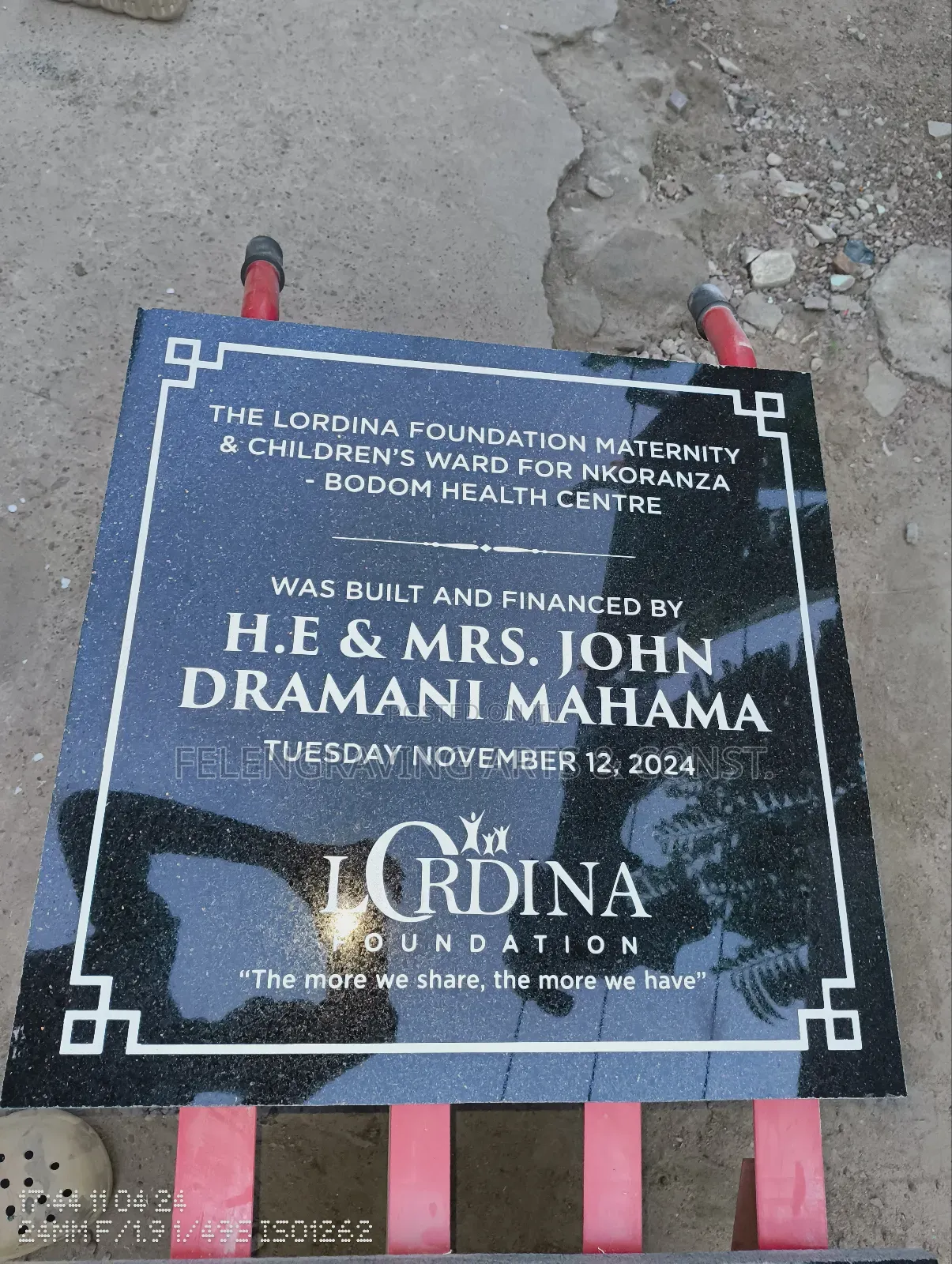 Granite, Marble and Tile Plaque
