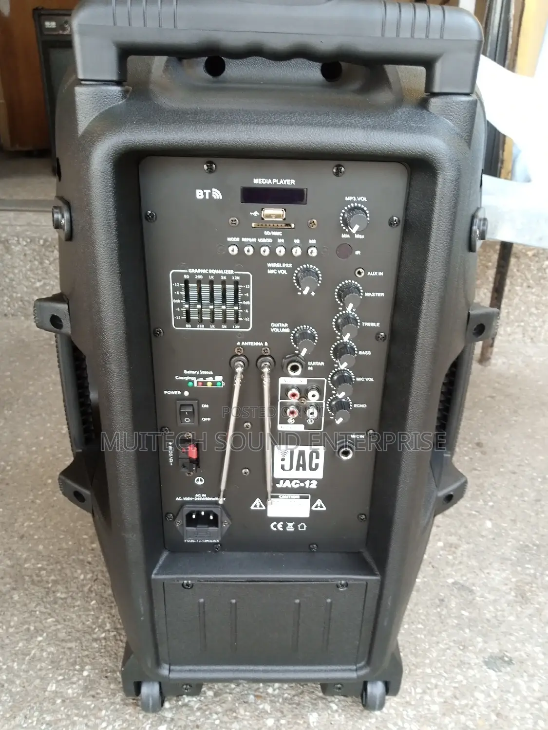 Jac Rechargeable Speaker '12' Inches