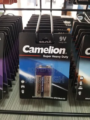 Camelion Super Heavy Duty Long Life 9V Battery 6f22-bp1b
