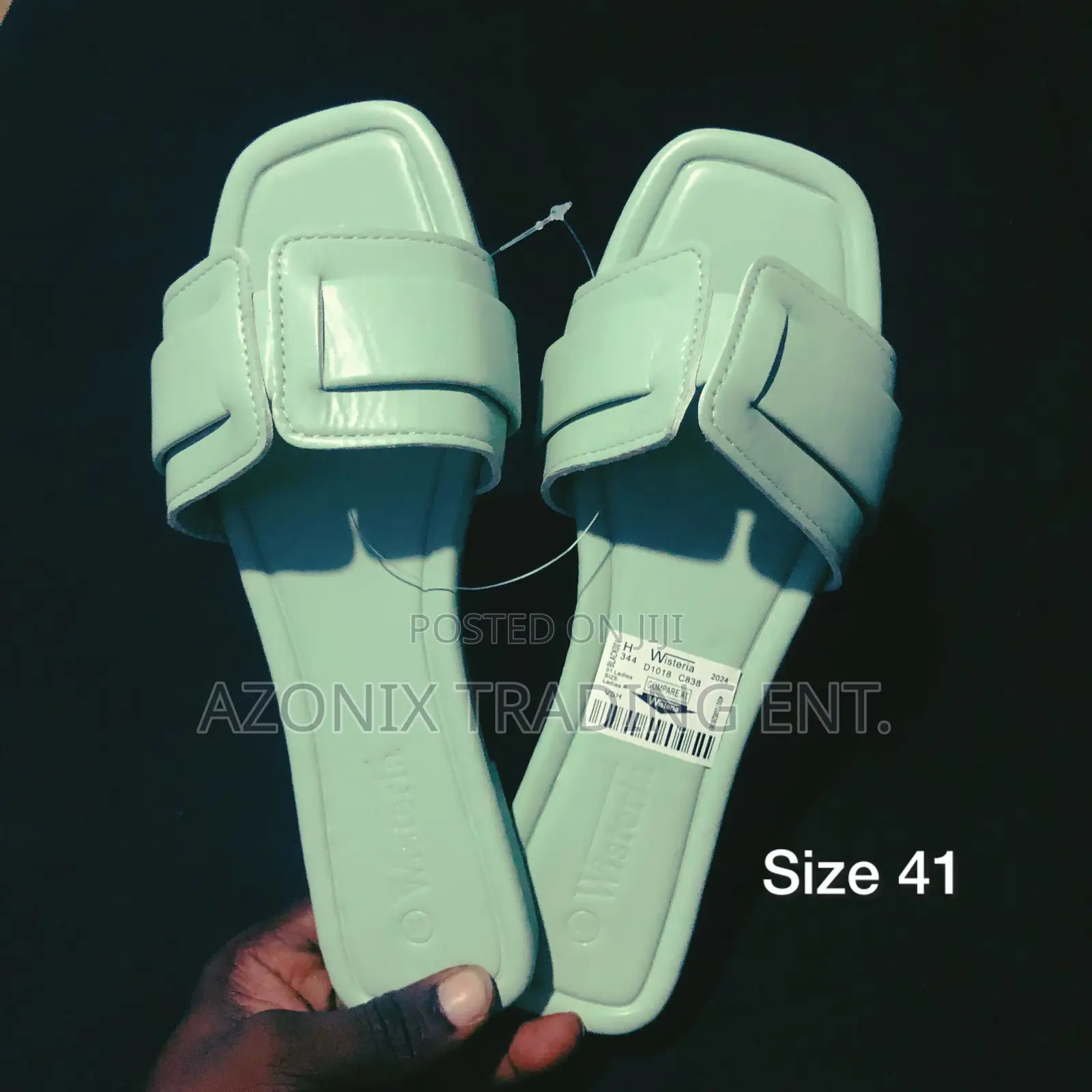 High Grade Ladies Leather Slippers
