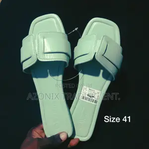 High Grade Ladies Leather Slippers