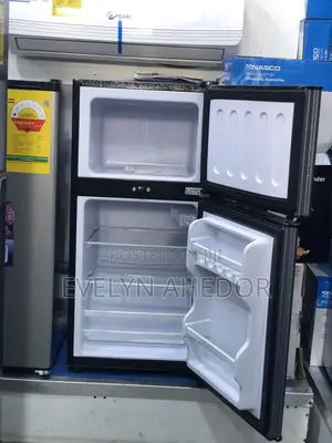 Affordable Pearl Table Top Double Door Fridge 86 Liters