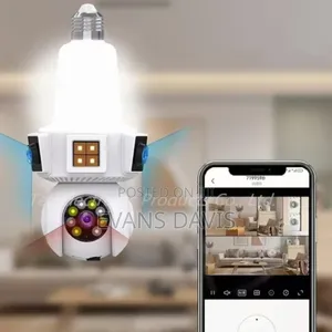 3 Lenses 360 Degree Bulb Camera With Light
