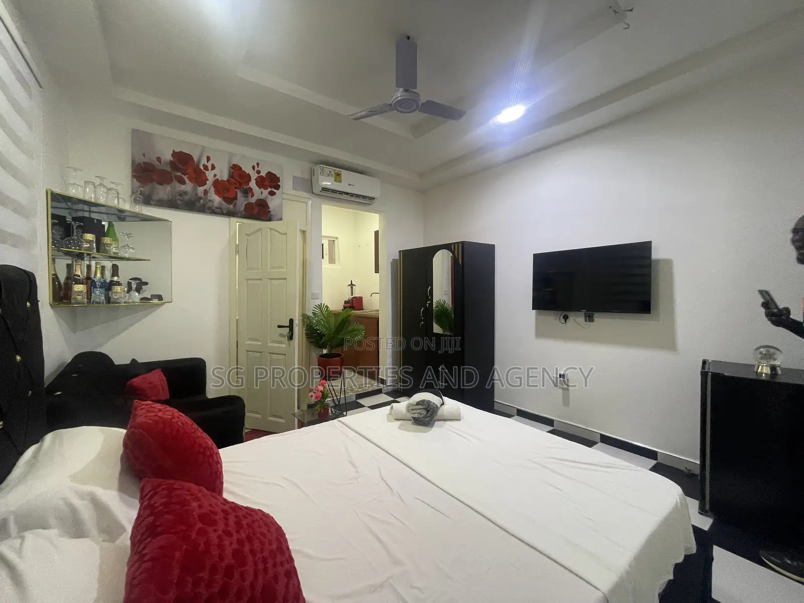 Furnished 1bdrm Apartment in Coca Cola, Spintex for rent