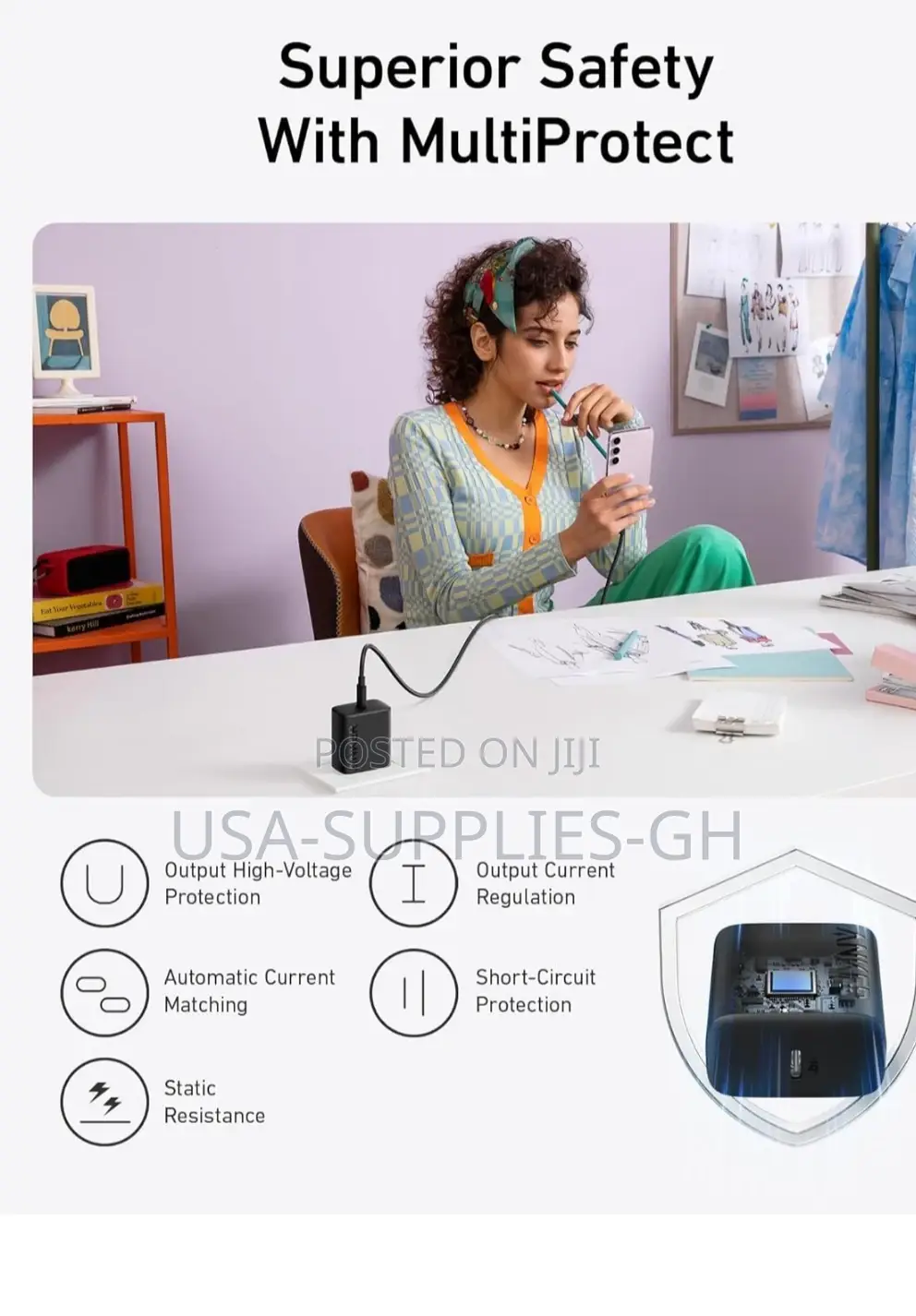Anker 25w Usb-C Super Fast Phone Charger From Usa