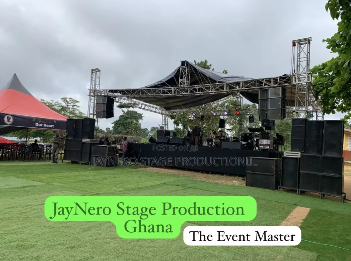 Best Stage+Top Cover Rentals in Ghana | Jaynero Stage Prod.