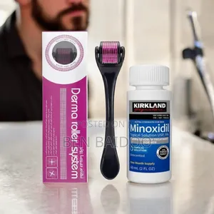 Kirkland Minoxidil And Derma Roller (540 Titanium Needles)