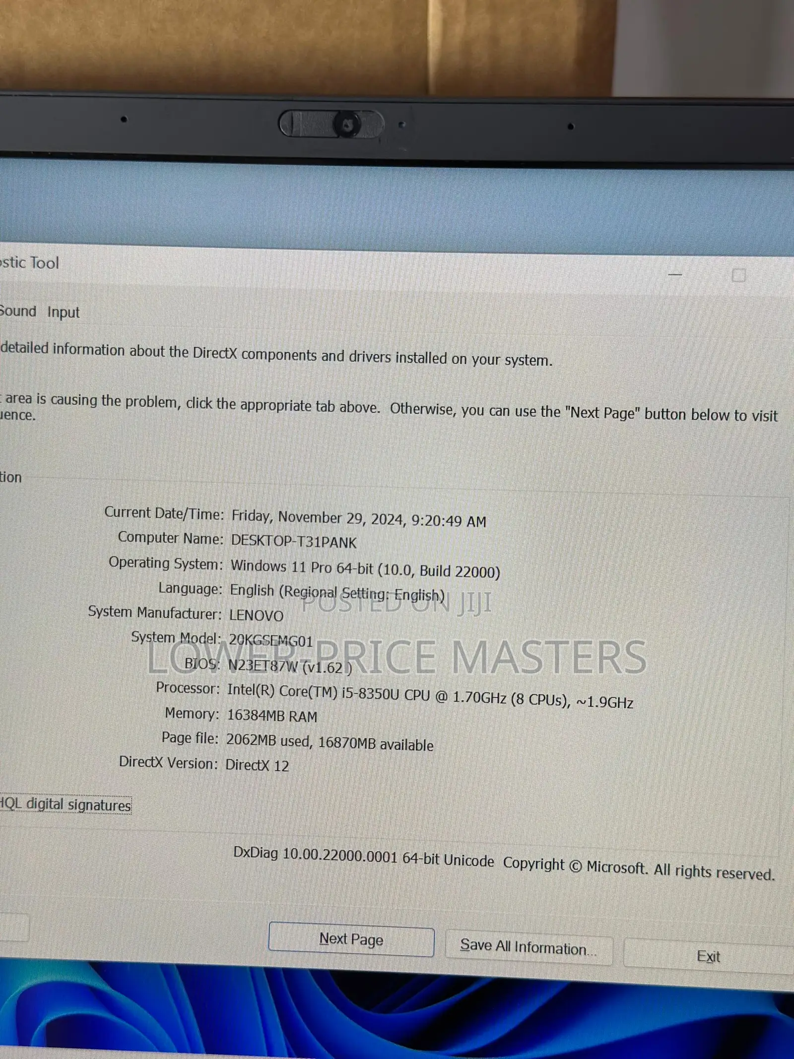 New Laptop Lenovo ThinkPad X1 Carbon 16GB Intel Core I5 SSD 256GB