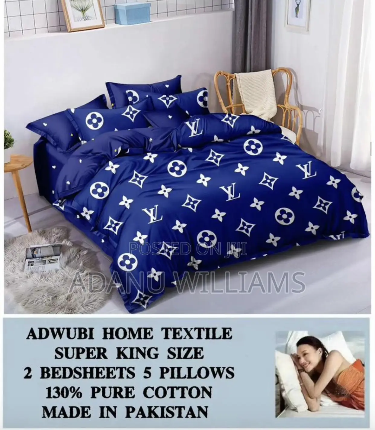 Super Soft Pure Cotton Bed Sheets (Slide 4 More Diff Colors