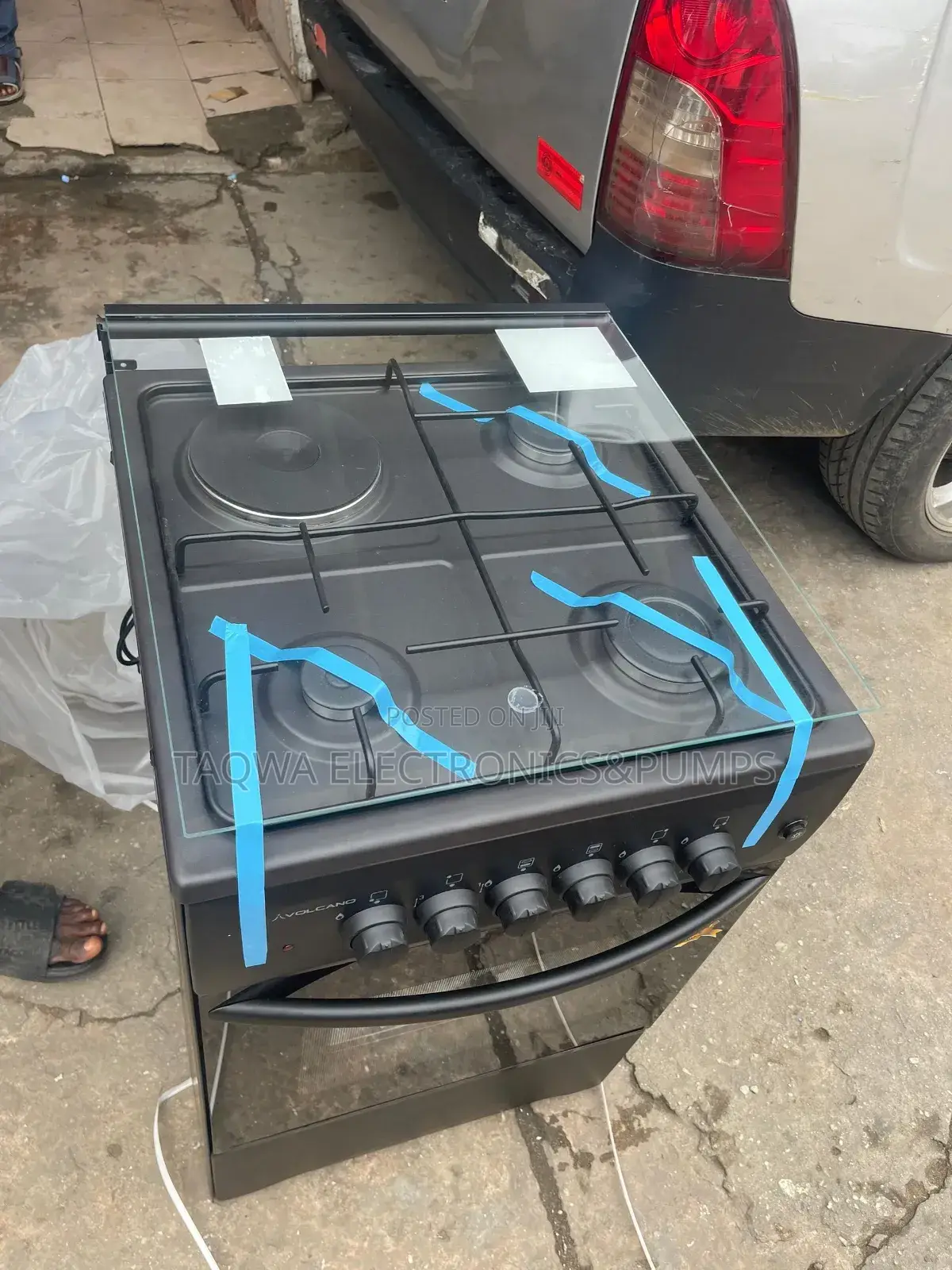 1 Hot Plate 3 Gas, Volcano 50x50 Gas Cooker 1x3