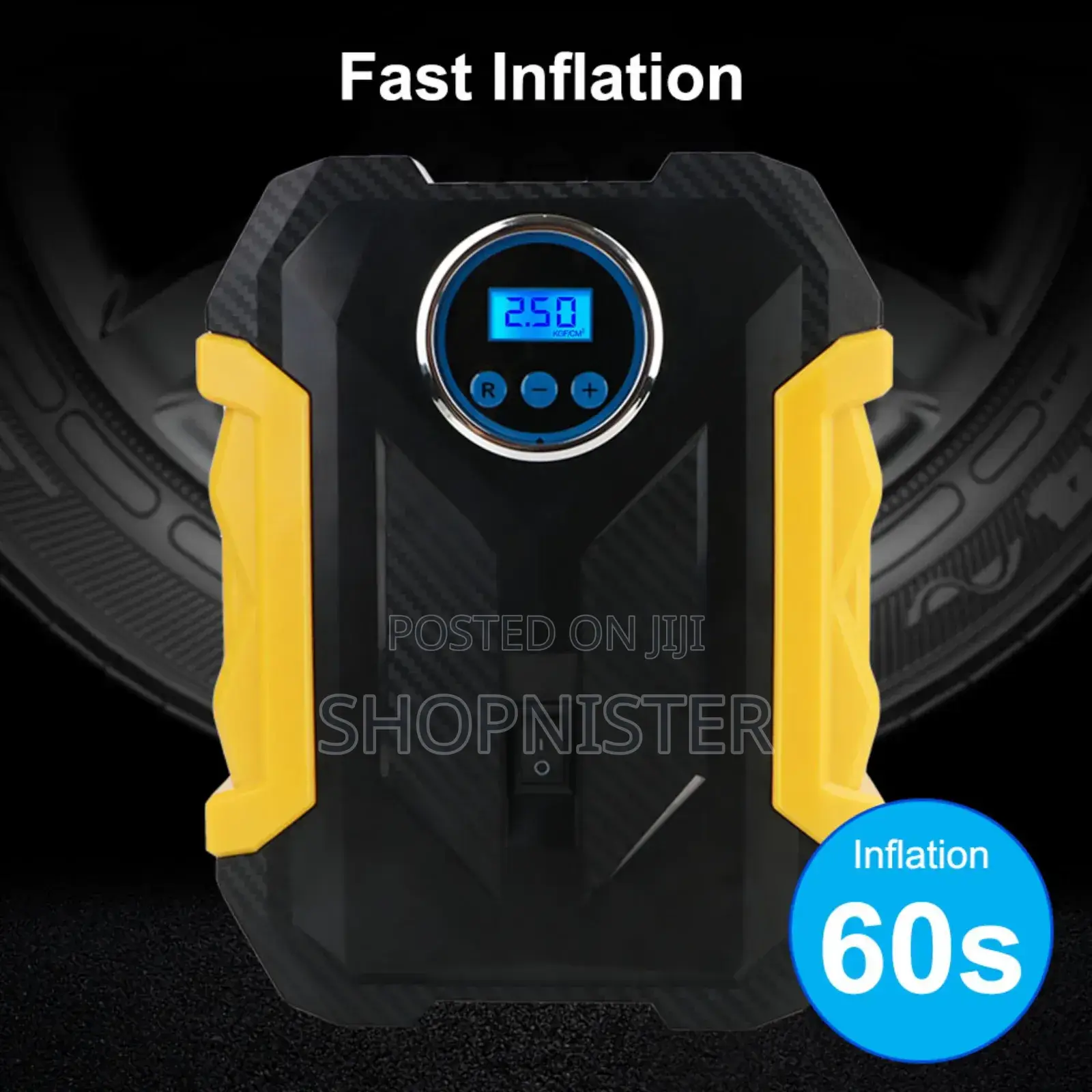 Air Compressor Digital Tire Inflation Pump Led Lamp Tire