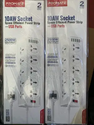 Promate Powermatrix 5meters 10aw Socket Power Strip+Usb Hubs