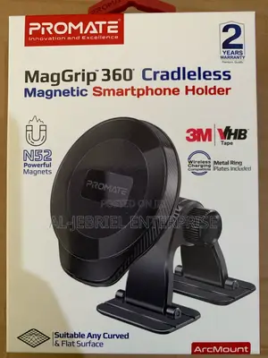 PROMATE ARCMOUNT 360 Cradless Magnetic Car Smartphone Holder