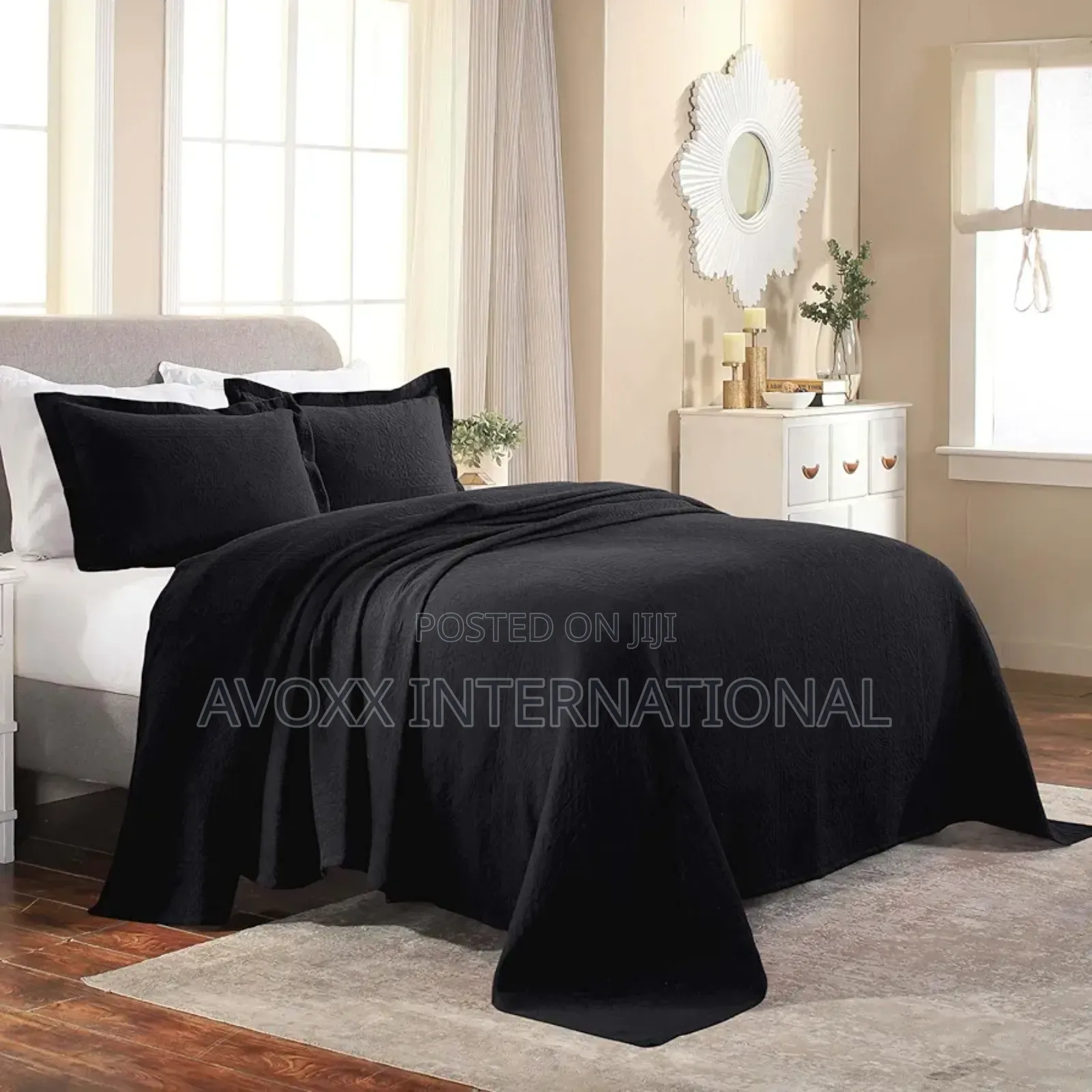 Superior Cotton Fleur De Lis Bedspread Set/ Queen Size