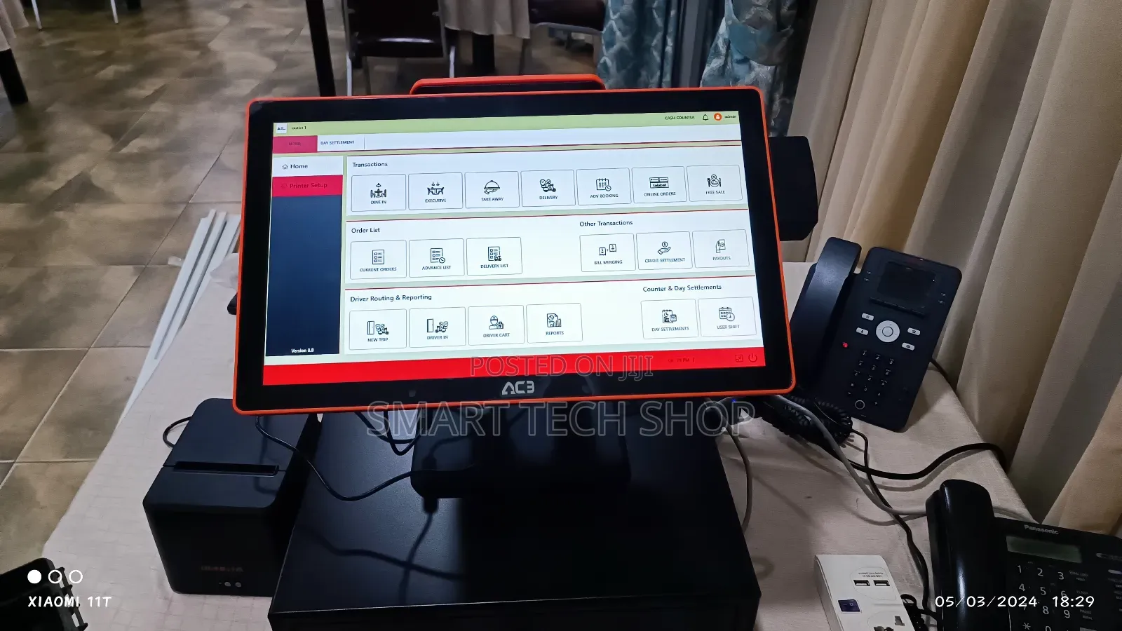Ace 18.5 Touch Dual Screen Pos I5 8th Gen 8gb Ram 128gb Nvme, Rfid