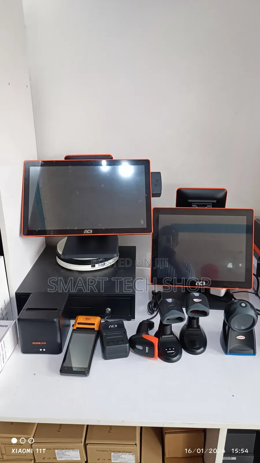 Ace 18.5 Touch Dual Screen Pos I5 8th Gen 8gb Ram 128gb Nvme, Rfid