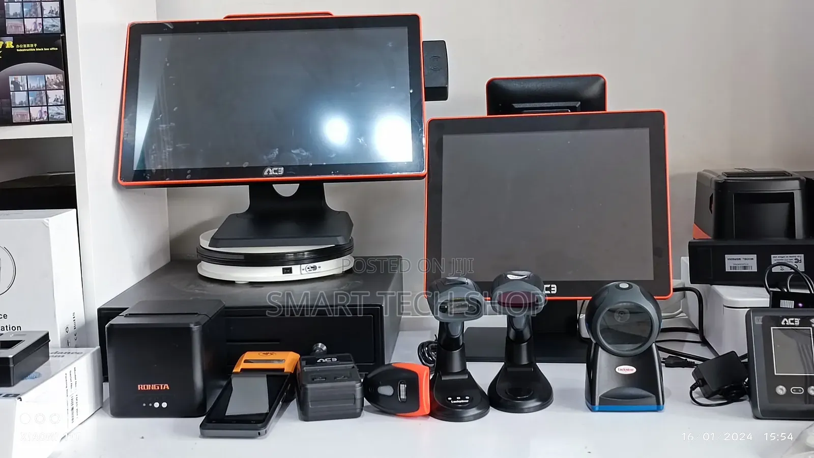 Ace 18.5 Touch Dual Screen Pos I5 8th Gen 8gb Ram 128gb Nvme, Rfid