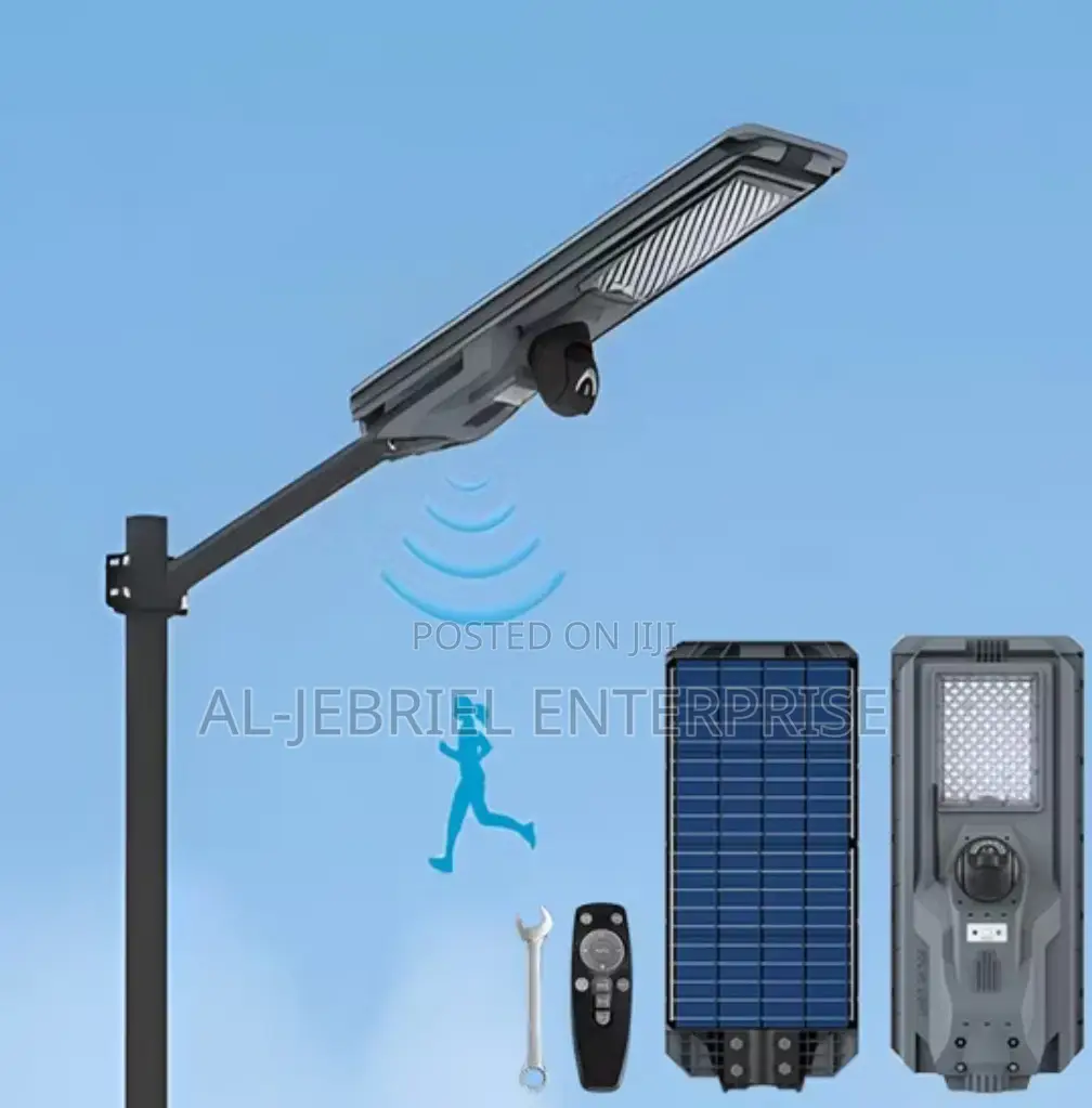All in One 1200W Solar Street Light With CCTV Surveillance