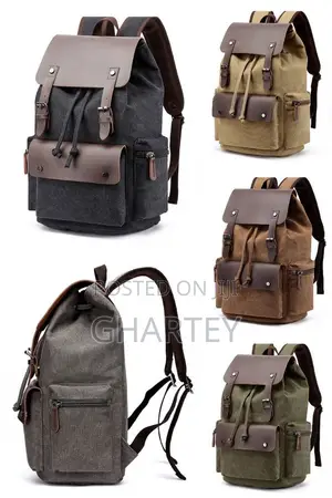 Army Green Canvas Fashion Luxury Laptop Backpack