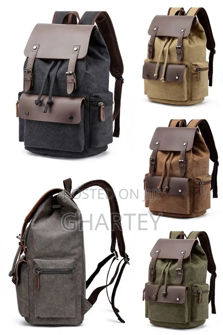 Army Green Canvas Fashion Luxury Laptop Backpack