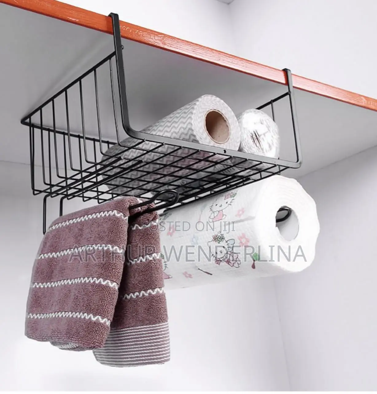 Cabinet Storage Rack.Black Colour