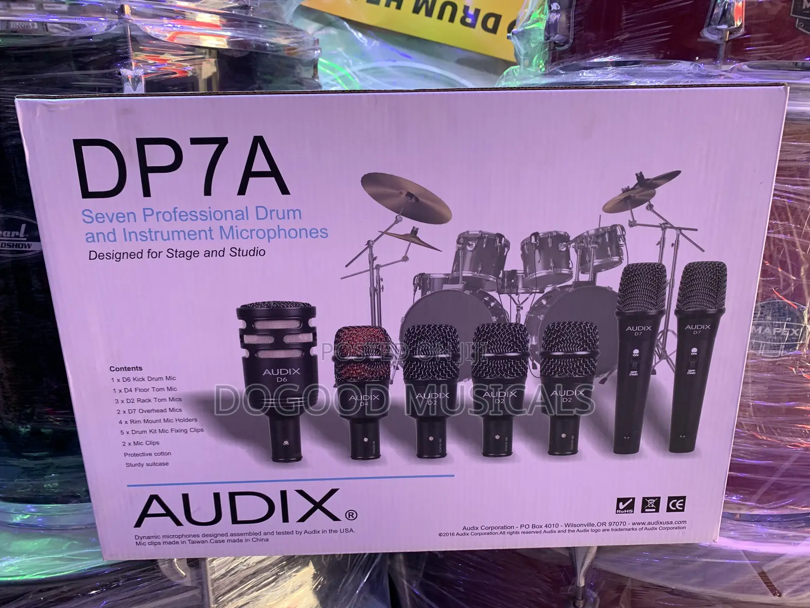 AUDIX DP7A 7-Piece Professional Drum Microphone