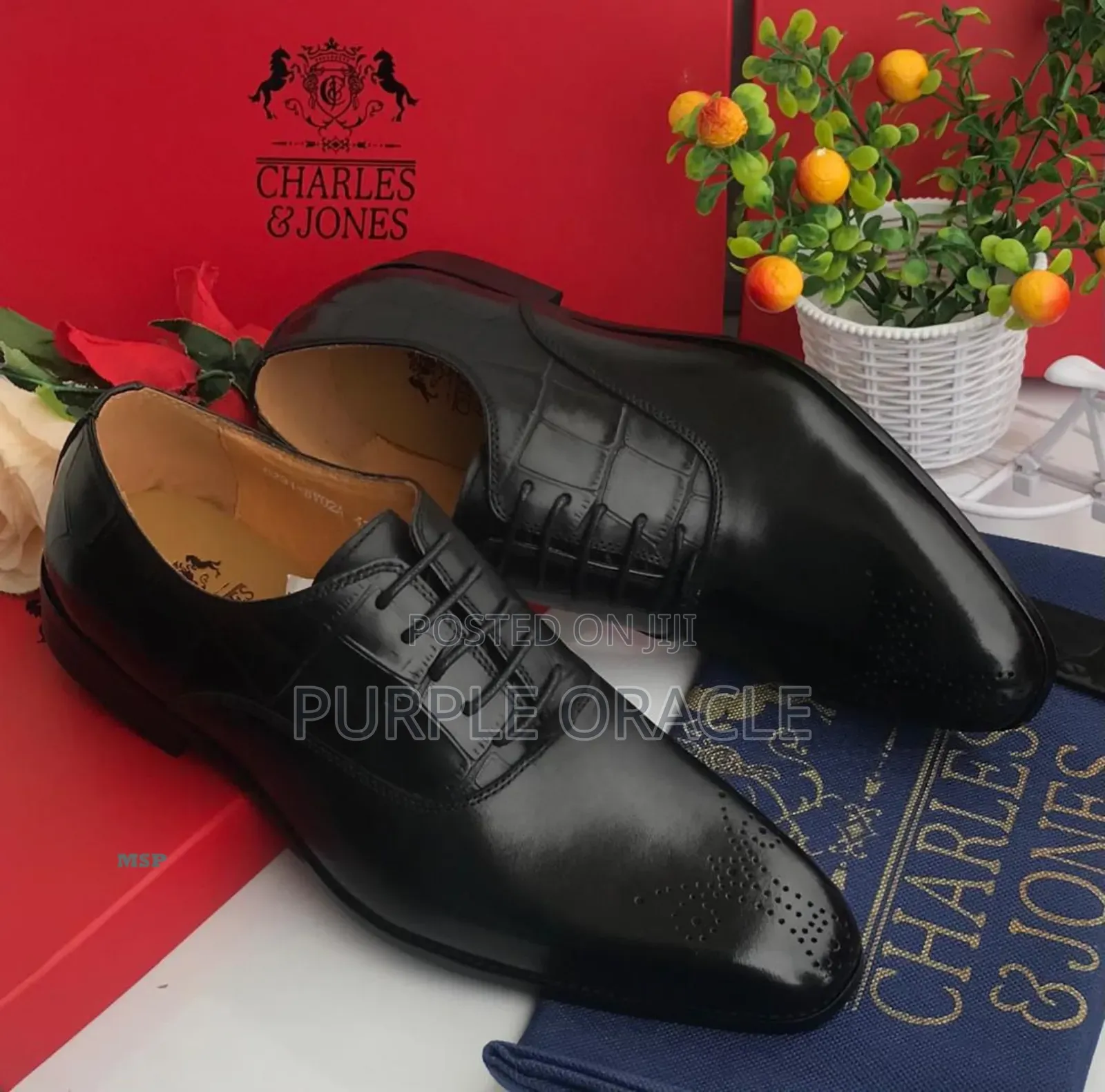 Charles and Jones Formal Black Shoes for Gentlemen