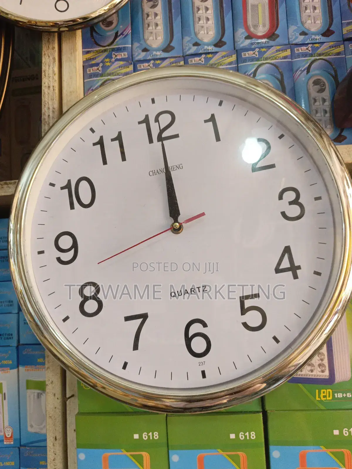 Golden Designed Clock