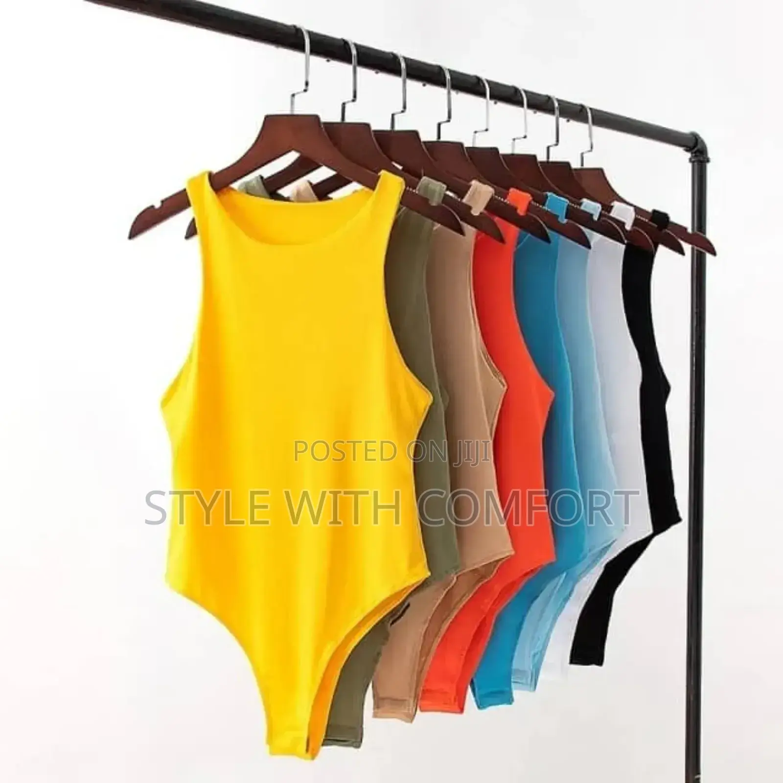 Ladies Sleeveless Bodysuit-- Cotton