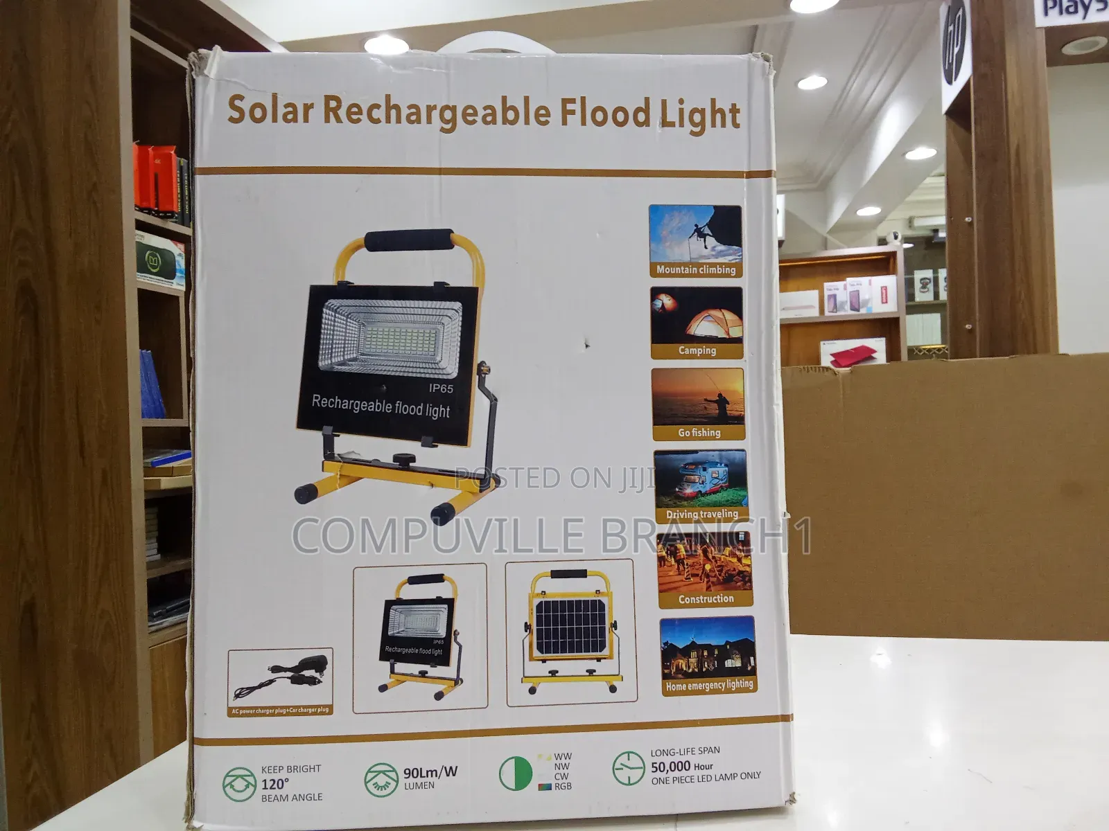 Solar Rechargeable Flood Light