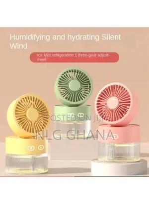 Desktop Air Conditioner Fan Rechargeable Desk Air Humidifier