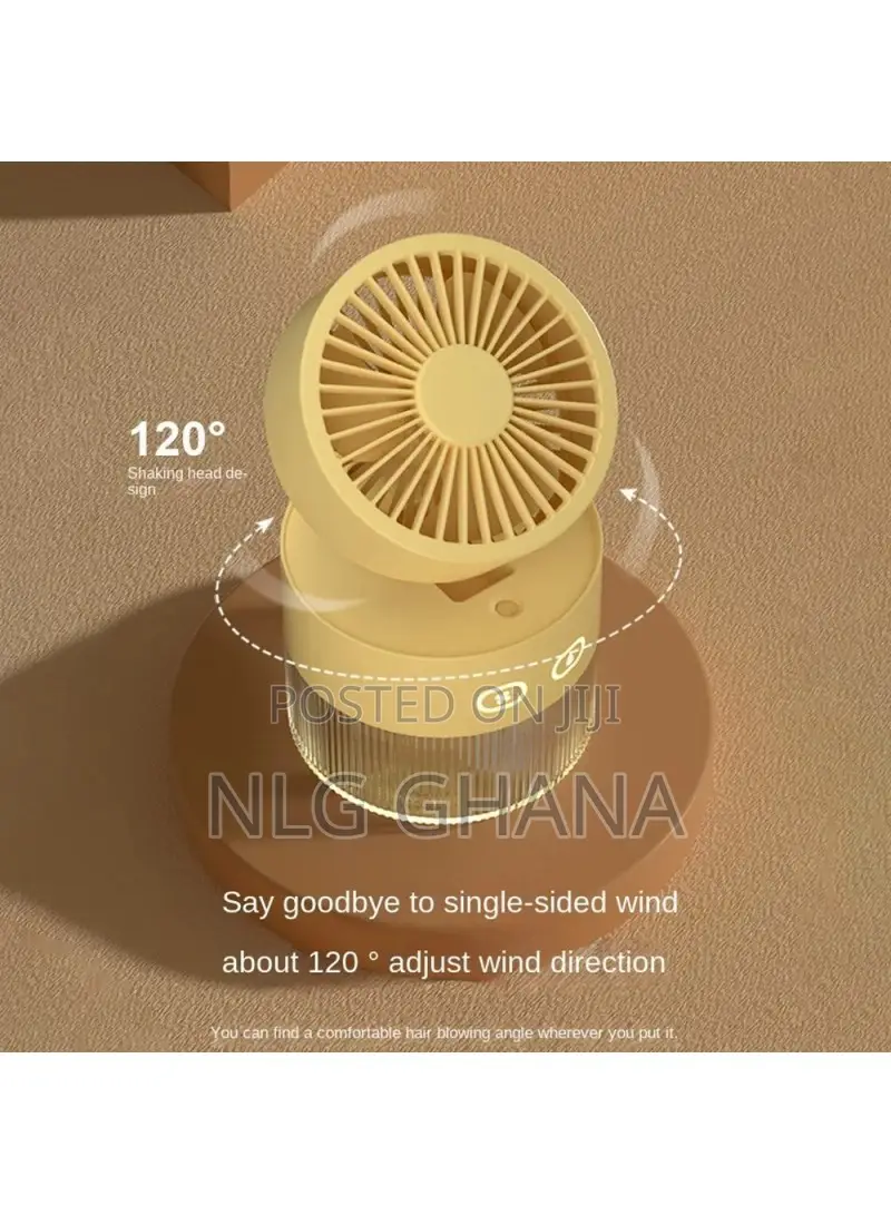 Desktop Air Conditioner Fan Rechargeable Desk Air Humidifier