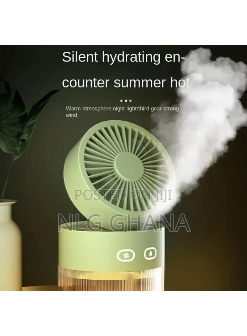 Desktop Air Conditioner Fan Rechargeable Desk Air Humidifier