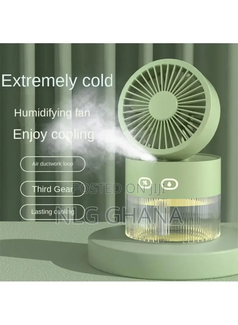 Desktop Air Conditioner Fan Rechargeable Desk Air Humidifier