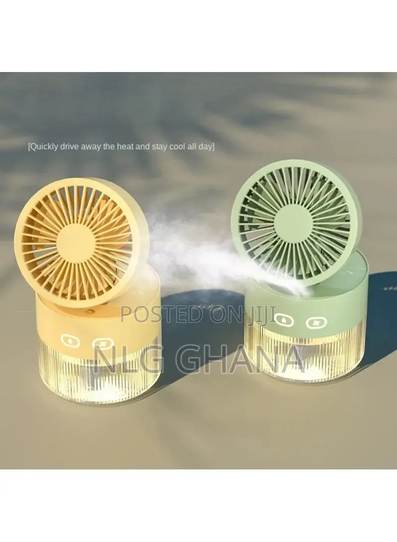 Desktop Air Conditioner Fan Rechargeable Desk Air Humidifier