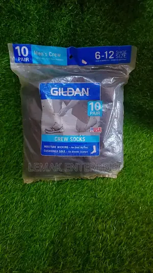 Gildan Men's Big And Tall Mid-crew Socks 10-pack